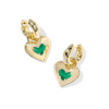 Ari Puffy Heart Huggie Earrings