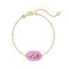 Elaina Enamel Frame Delicate Chain Bracelet