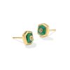 Davie 18k Gold Vermeil Stone Stud Earrings