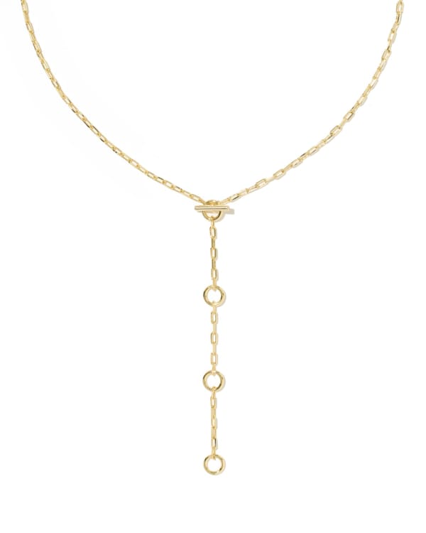 Andi Gold Y Necklace