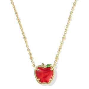 Apple Gold Short Pendant Necklace