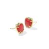 Apple Gold Stud Earrings