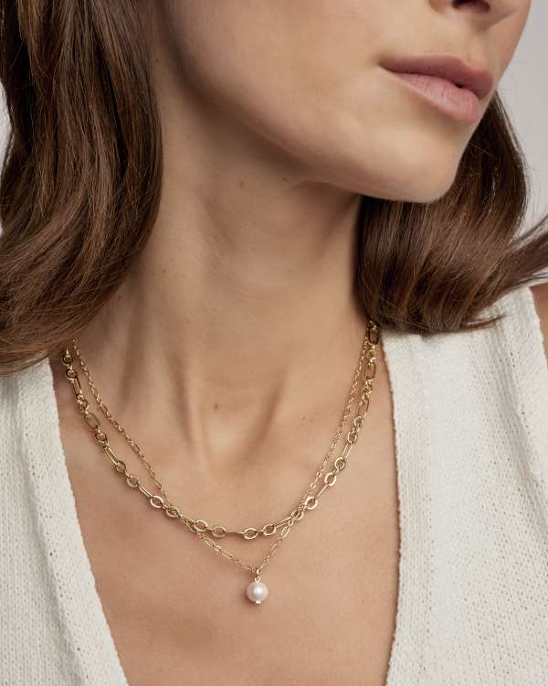 Ashton Gold Multi Strand Necklace - alternate view