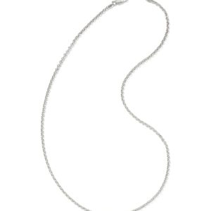 Axel 20" Chain Necklace in Oxidized Sterling Silver