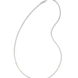 Axel 22" Chain Necklace in Oxidized Sterling Silver
