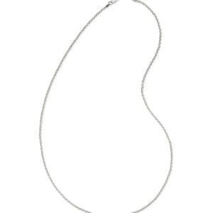 Axel 24" Chain Necklace in Oxidized Sterling Silver