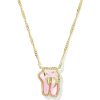 Ballet Gold Short Pendant Necklace