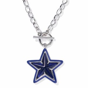 Cassidy Silver Enamel Statement Necklace