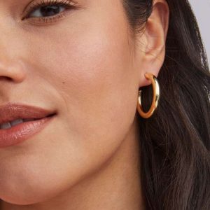 Colette Hoop Earrings in Gold - view 2