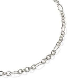 Colin Oxidized Sterling Silver Chain Bracelet - view 2