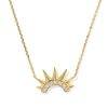 Crown 18k Yellow Gold Vermeil Short Pendant