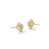 Dira Luxe 14k Yellow Gold Stud Earrings