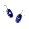 Dani Silver Star Drop Earrings