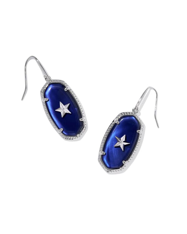 Dani Silver Star Drop Earrings