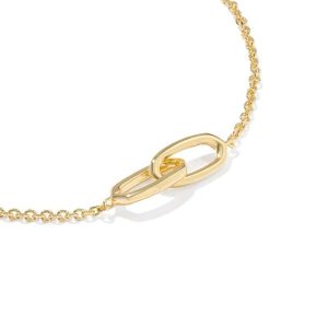Danielle 18k Gold Vermeil Interlocking Bracelet - view 2