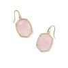 Daphne Gold Pave Frame Drop Earrings