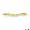 Alpha Delta Pi 18k Yellow Gold Vermeil Davie Cuff Bracelet