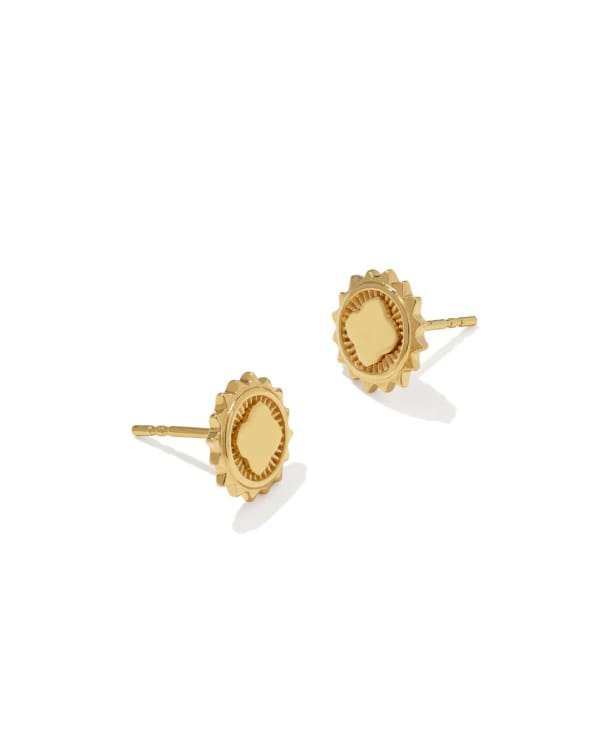 Dira Sun 18k Gold Vermeil Metal Stud Earrings