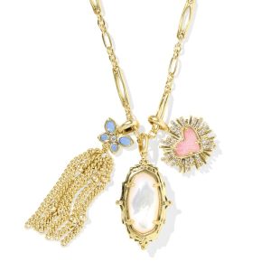 Dolly Parton x Kendra Scott Ari Heart Gold Butterfly Charm Necklace