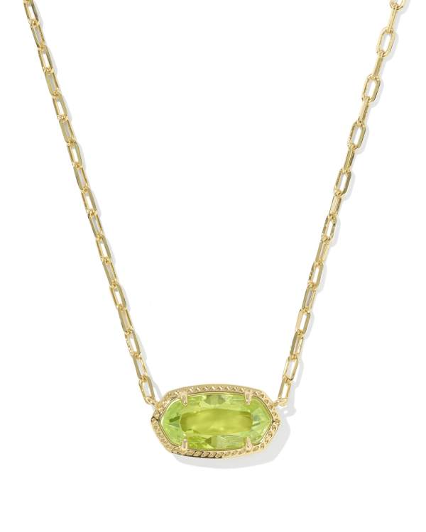 Elisa Luxe Gold Short Pendant Necklace