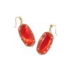Elle Gold Enamel Drop Earrings