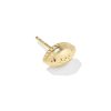 Football 18k Yellow Gold Vermeil Single Stud Earring