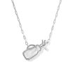 Golf Silver Short Pendant Necklace