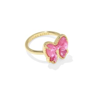 Haley Bow Gold Band Ring