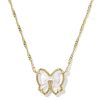 Haley Bow Gold Short Pendant Necklace