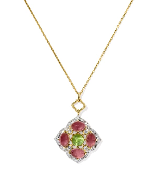 0.24 ct Heirloom Dira 14k Yellow Gold Short Pendant Necklace