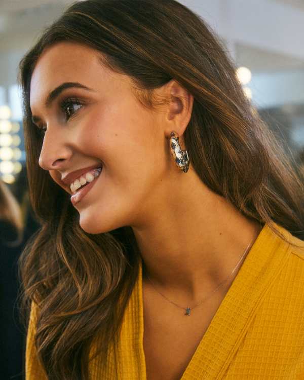 Holland Silver Hoop Earrings - view 2