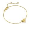 Jasmine Heart Delicate Chain Bracelet in 18k Gold Vermeil