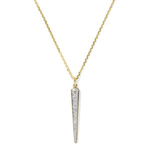 0.23 ct Lab Grown Diamond Adia 14k Yellow Gold Short Pendant Necklace