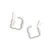 0.53 ct Lab Grown Diamond Dira 14k Yellow Gold Open Frame Earrings