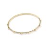 1 ct Lab Grown White Diamond Astrid 14k Yellow Gold Bangle