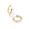 0.67 ct Lab Grown White Diamond Astrid 14k Yellow Gold Huggies