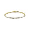 1.9 ct Lab Grown White Diamond Tennis Bracelet in 14k Yellow Gold