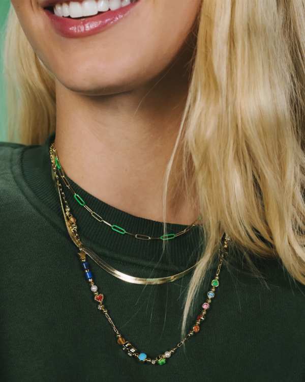 Lacey Gold Strand Necklace - alternate view