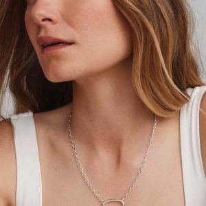 Large Bristol Sterling Silver Necklace - alternate view