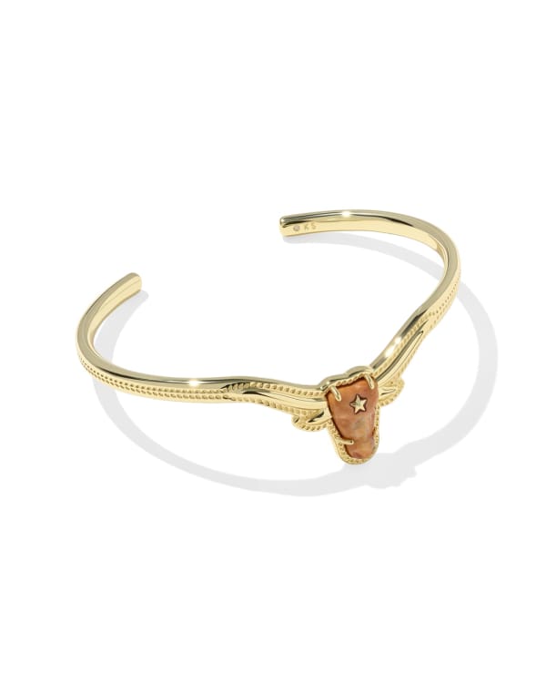 Longhorn Gold Cuff Bracelet