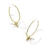 Longhorn Gold Convertible Hoop Earrings