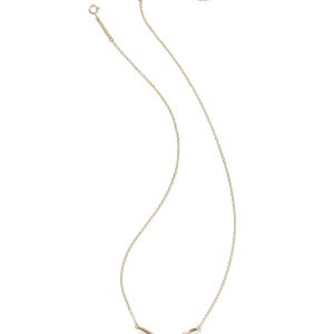 0.29 ct Longhorn Pendant Necklace in Pave Diamond and 14k Yellow Gold - view 2