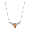 Longhorn Silver Short Pendant Necklace