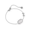 Kendra Scott x LoveShackFancy Bow Silver Elaina Delicate Chain Bracelet