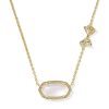 Kendra Scott x LoveShackFancy Bow Gold Elisa Necklace