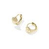 Kendra Scott x LoveShackFancy Heart Gold Huggie Earrings
