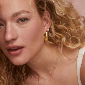 1.5 ct Lab Grown Diamond Michelle 14k Yellow Gold Stud Earrings - view 2