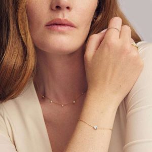 Marisa 14k Yellow Gold December Oval Solitaire Bracelet - view 2