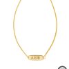 Alpha Epsilon Phi Pendant Necklace in 18k Gold Vermeil