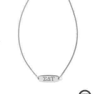 Sigma Delta Tau Pendant Necklace in Sterling Silver